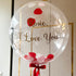 Personalised Bubble Balloon With Giant Heart Confetti